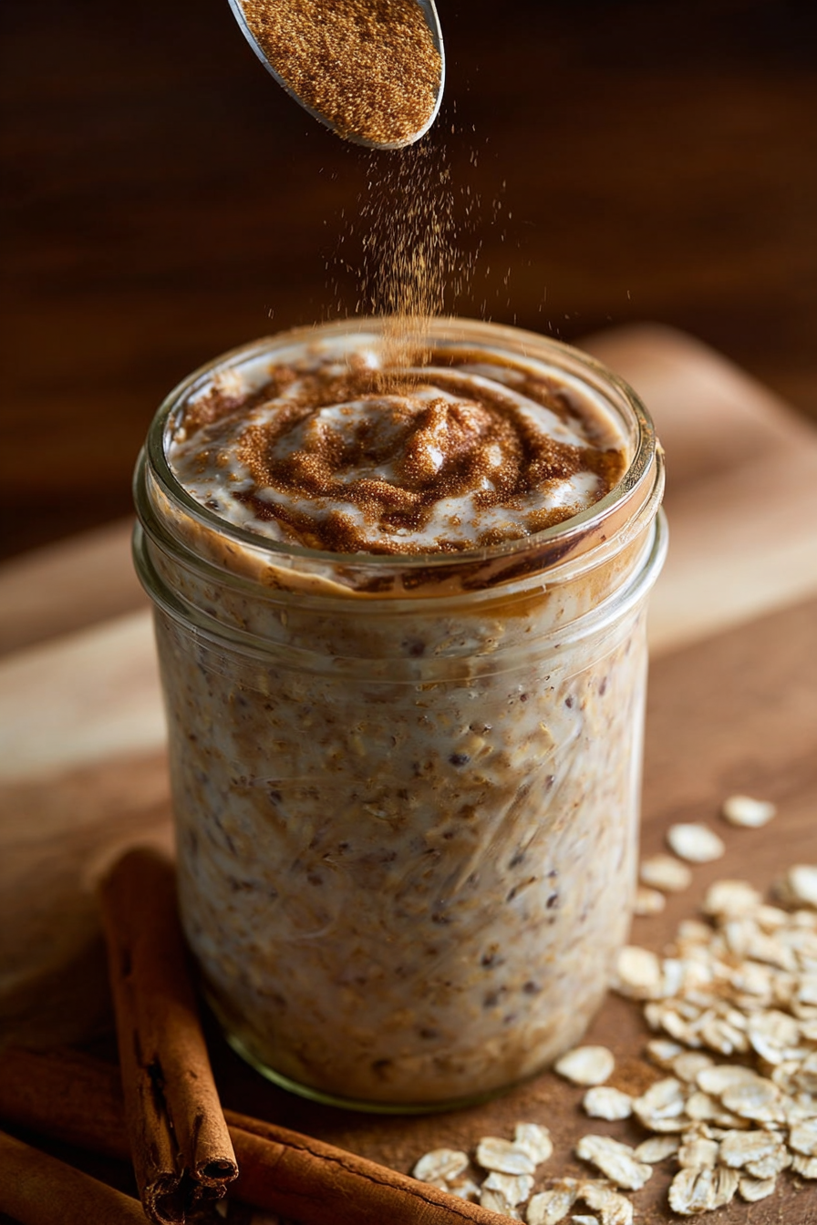 To Die For Cinnamon Roll–Style Overnight Oats To Die For Cinnamon Roll–Style Overnight Oats