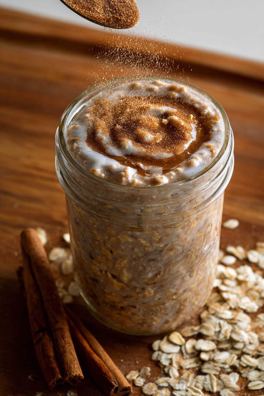 To Die For Cinnamon Roll–Style Overnight Oats To Die For Cinnamon Roll–Style Overnight Oats