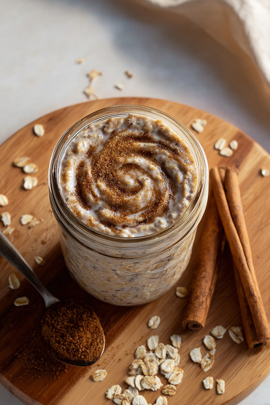 To Die For Cinnamon Roll–Style Overnight Oats To Die For Cinnamon Roll–Style Overnight Oats
