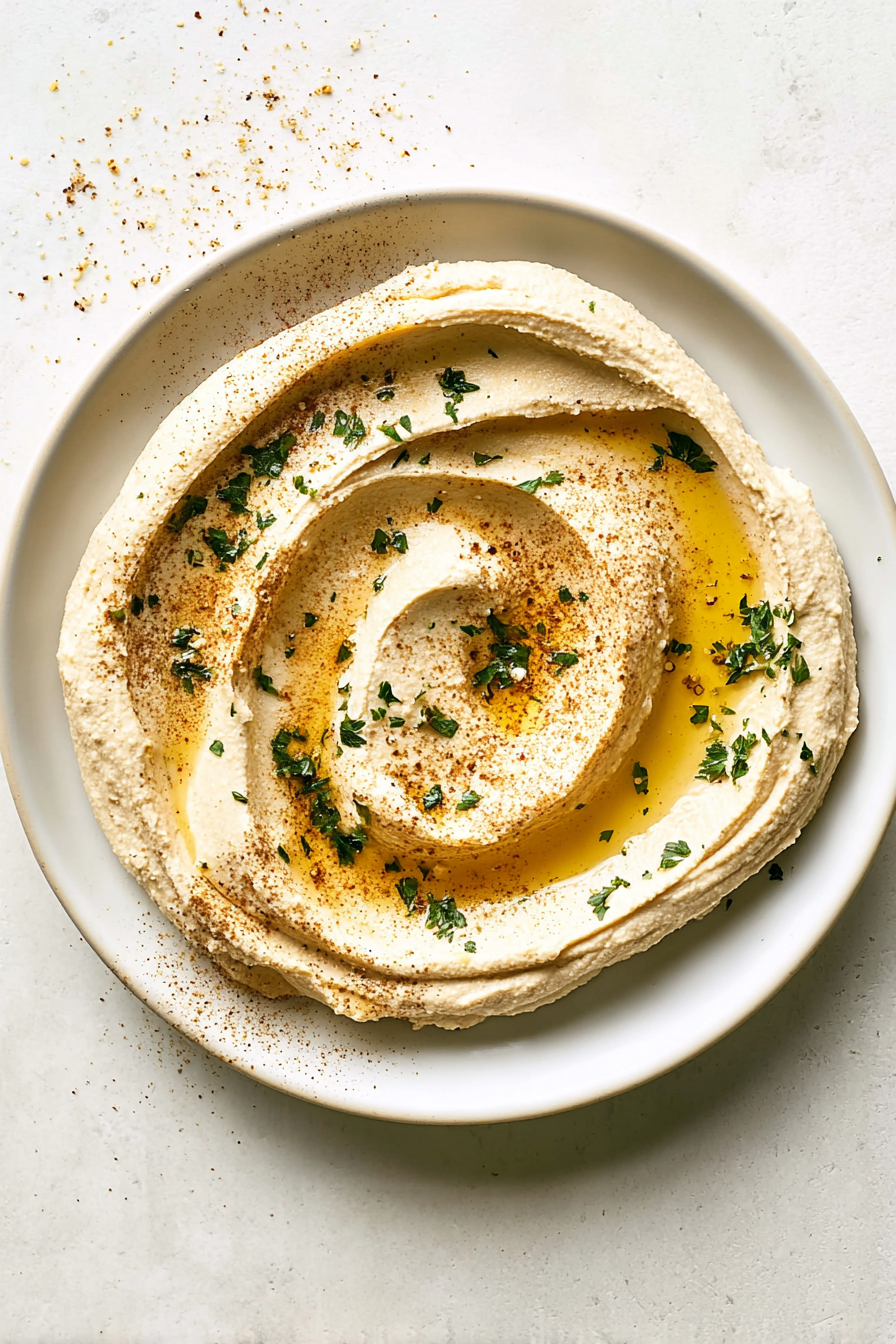 Ultra Creamy Homemade Garlic Hummus