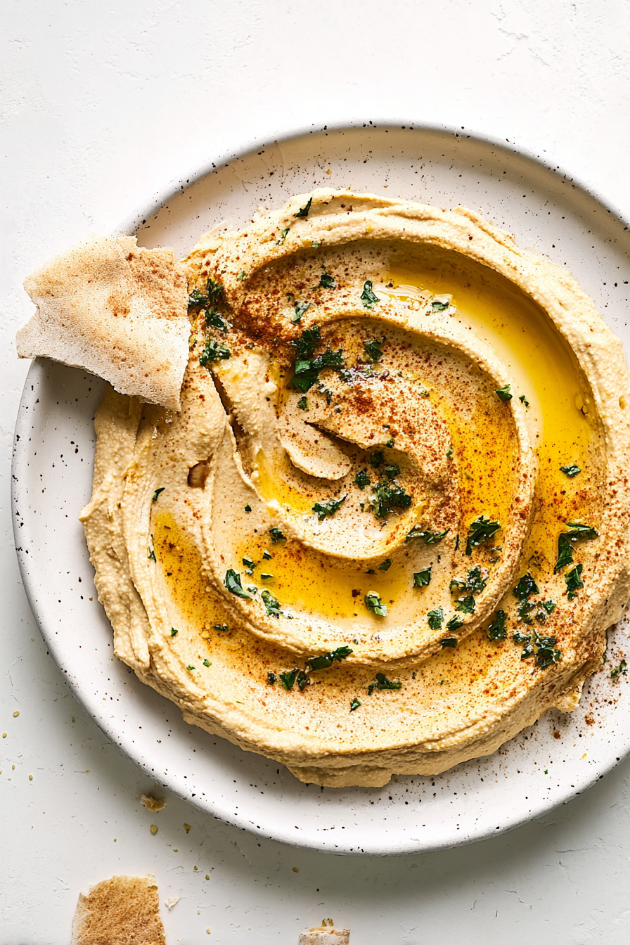 Ultra Creamy Homemade Garlic Hummus