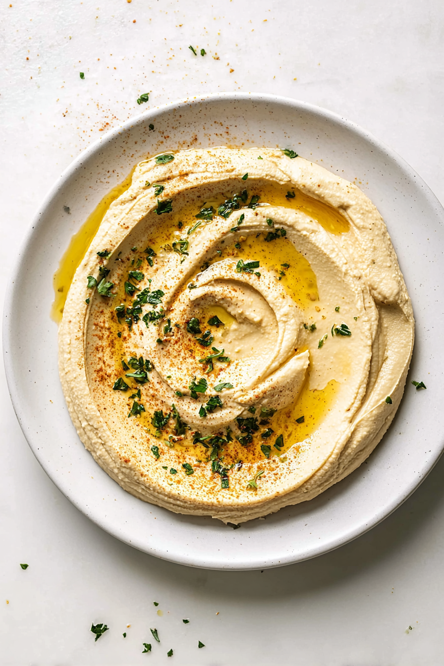 Ultra Creamy Homemade Garlic Hummus