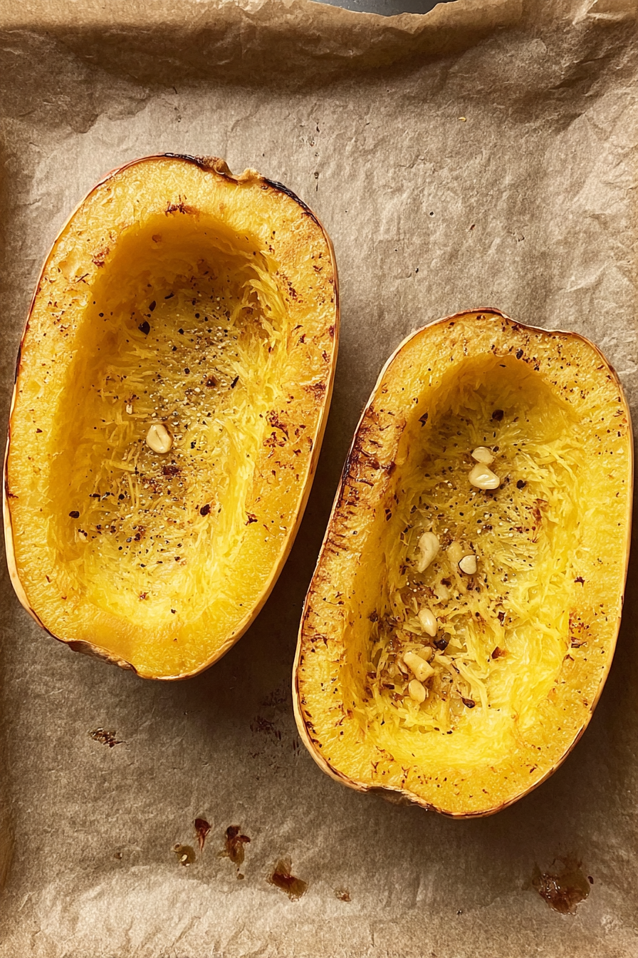 Yummy Oven-Roasted Spaghetti Squash Yummy Oven-Roasted Spaghetti Squash