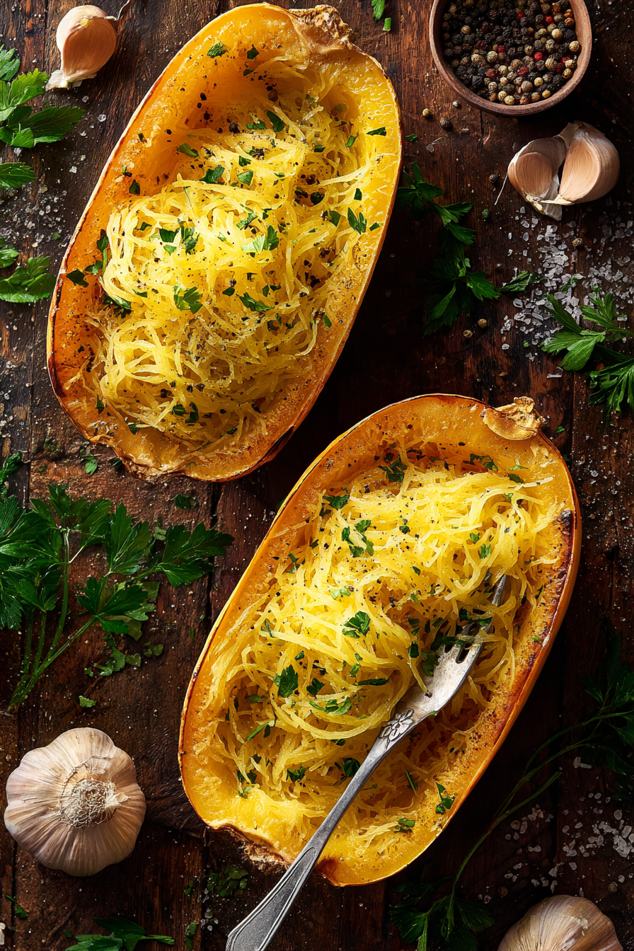 Yummy Oven-Roasted Spaghetti Squash Yummy Oven-Roasted Spaghetti Squash