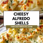 Cheesy Chicken Alfredo Stuffed Shells