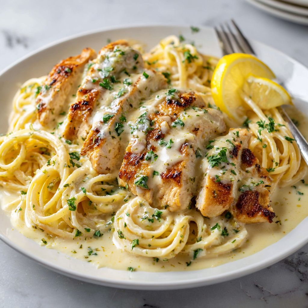 Creamy One-Pan Lemon Chicken