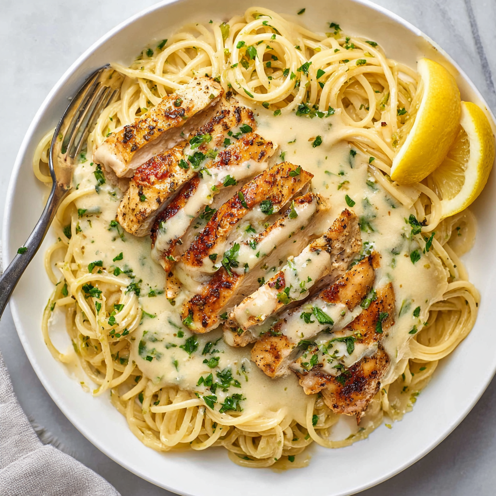 Creamy One-Pan Lemon Chicken