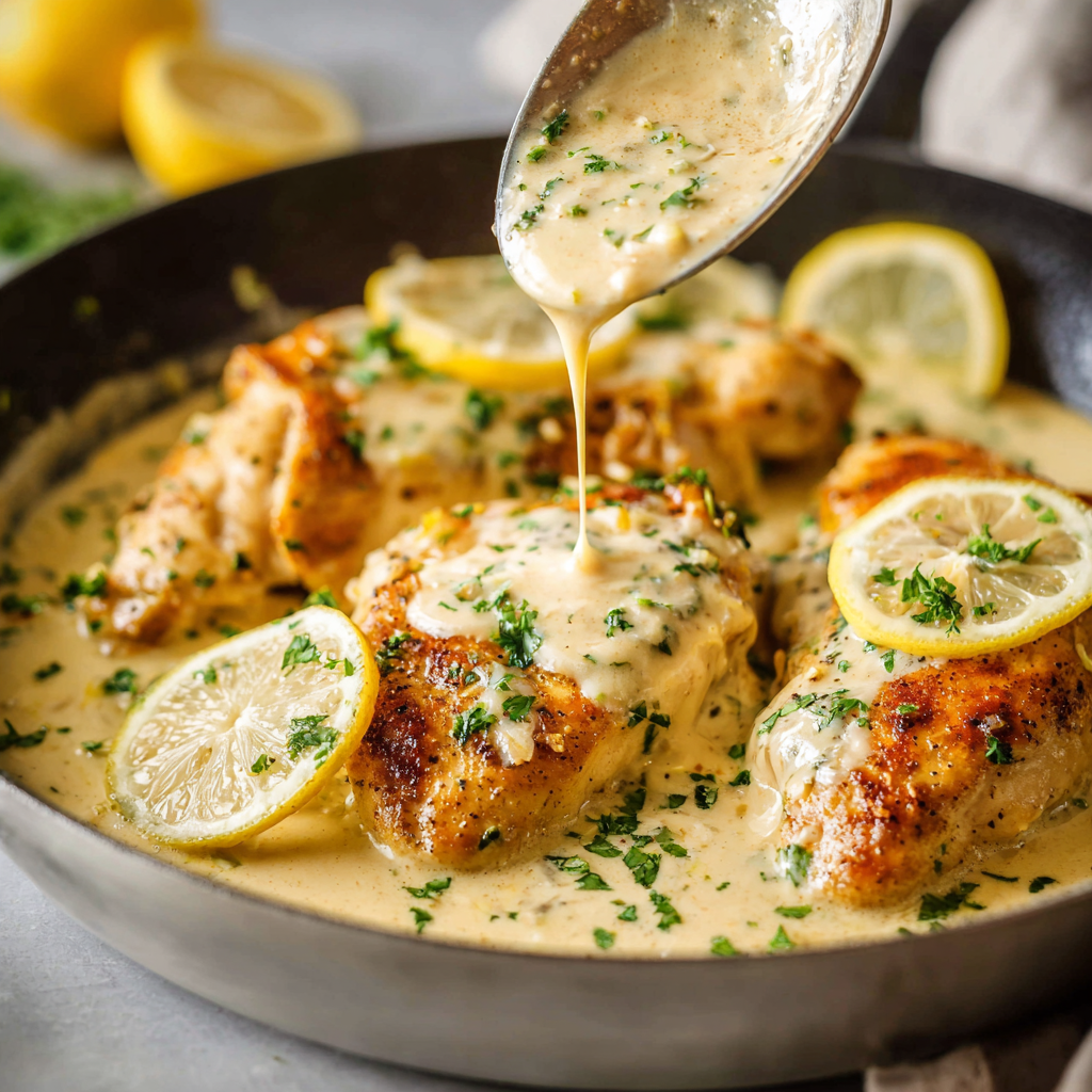 Creamy One-Pan Lemon Chicken