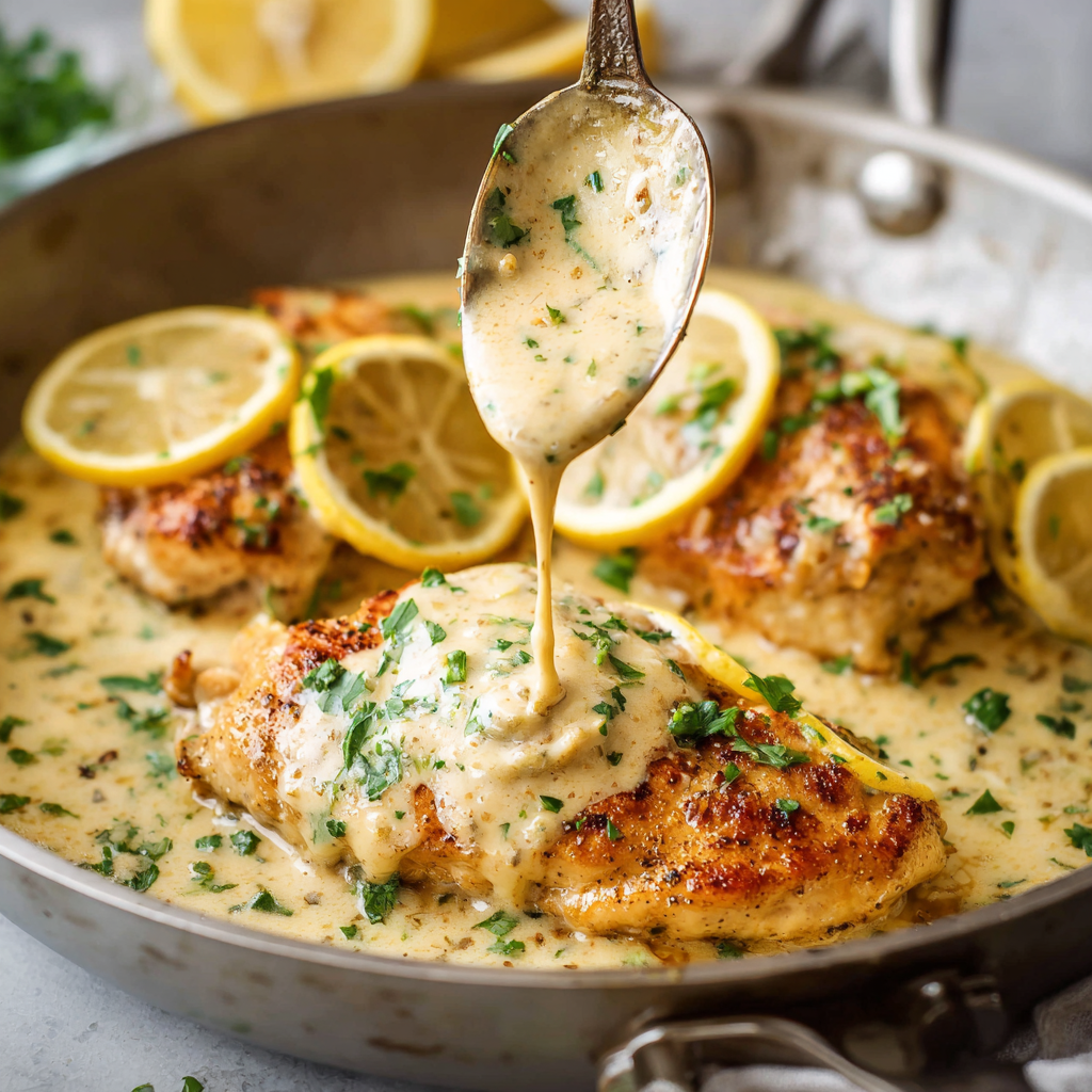 Creamy One-Pan Lemon Chicken