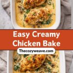 Creamy Oven-Baked Tuscan Chicken Dinner