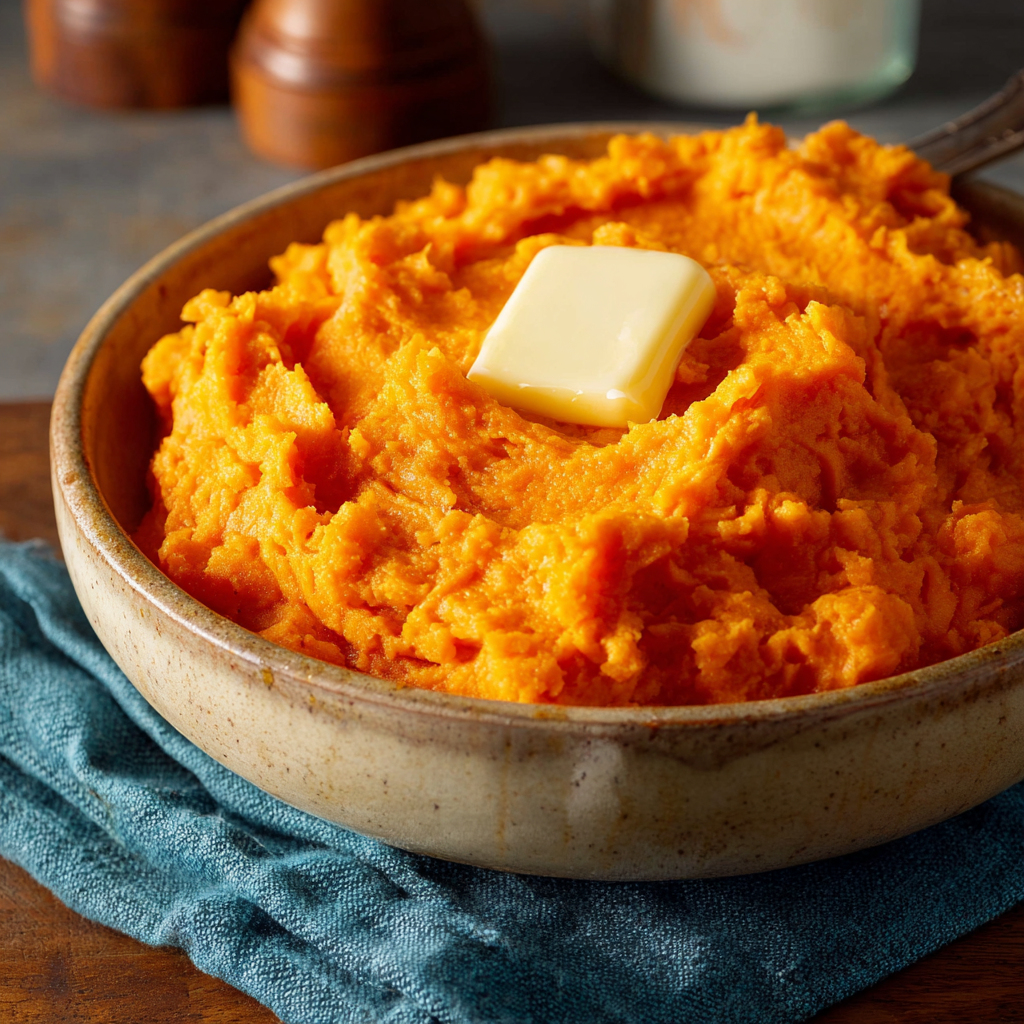 Easy Creamy Mashed Sweet Potatoes