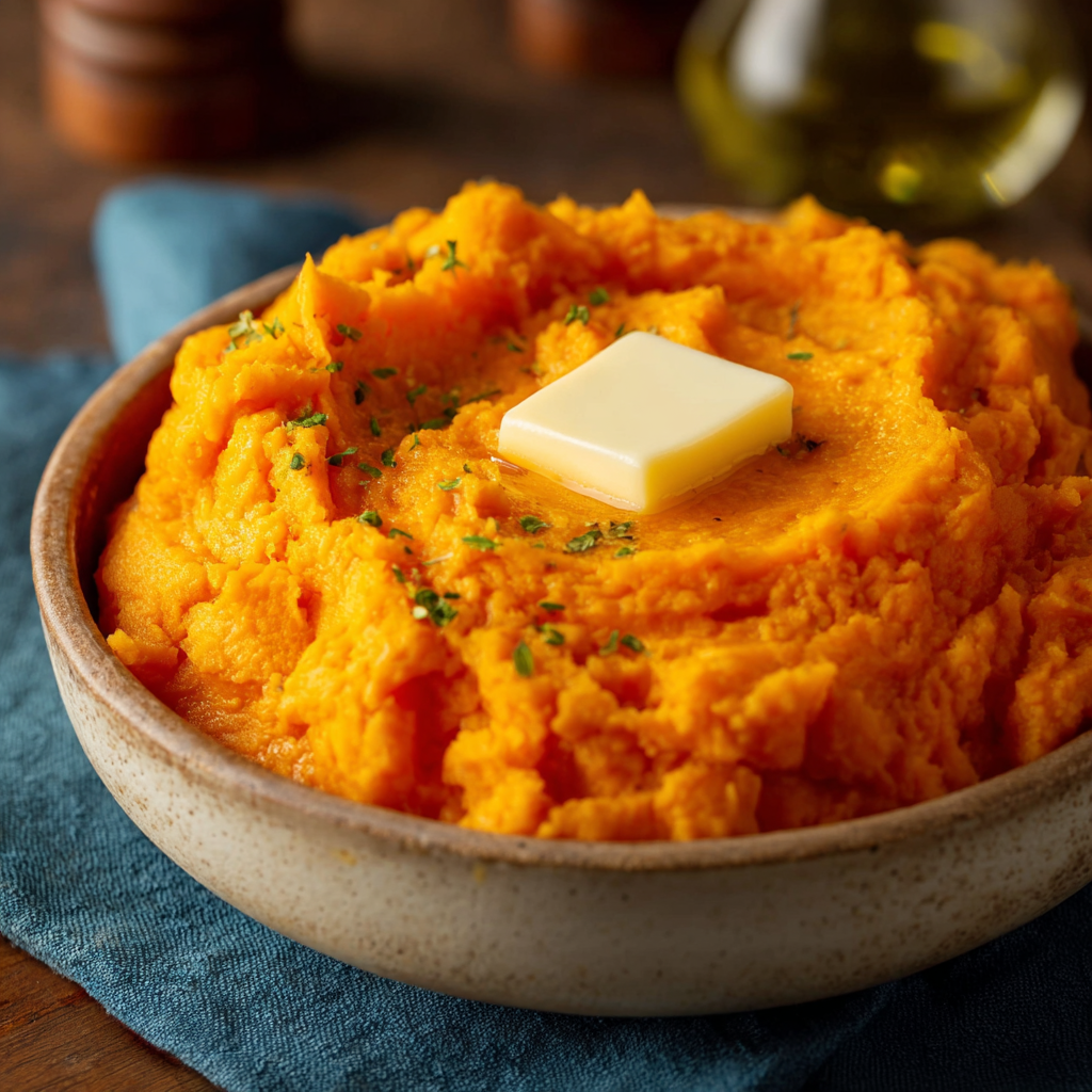 Easy Creamy Mashed Sweet Potatoes