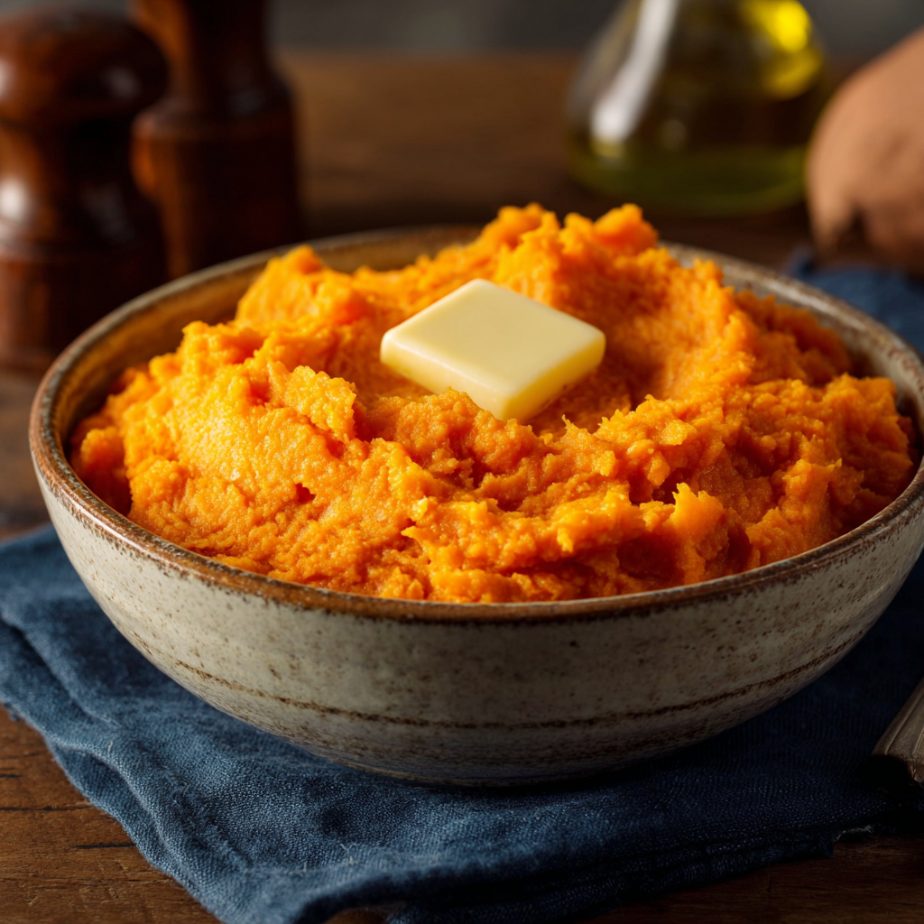 Easy Creamy Mashed Sweet Potatoes
