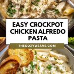 Creamy Slow Cooker Chicken Alfredo Pasta