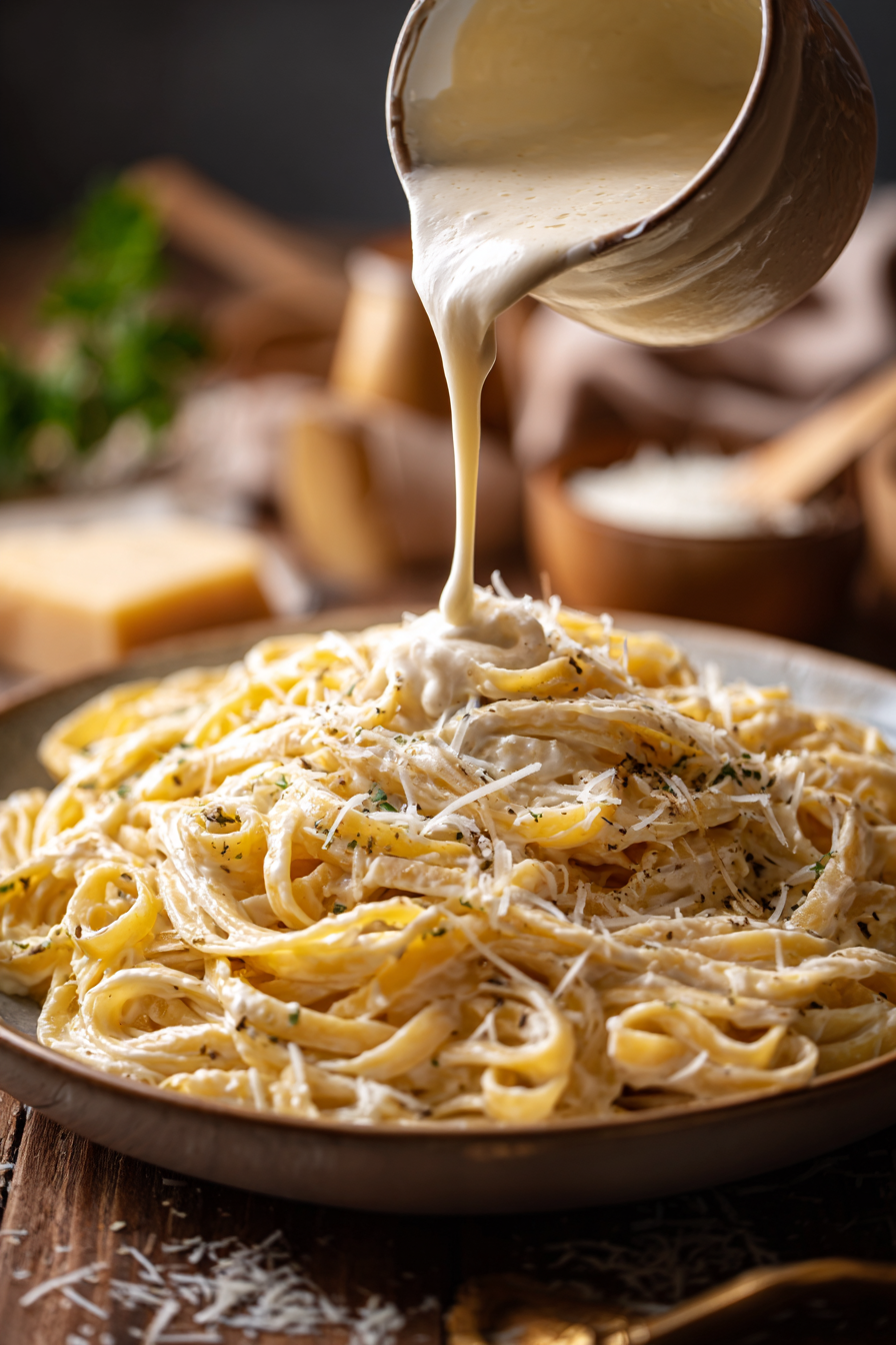 Homemade Alfredo Sauce with Heavy Cream Homemade Alfredo Sauce with Heavy Cream