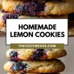 Quick Easy Lemon Blueberry Cookies