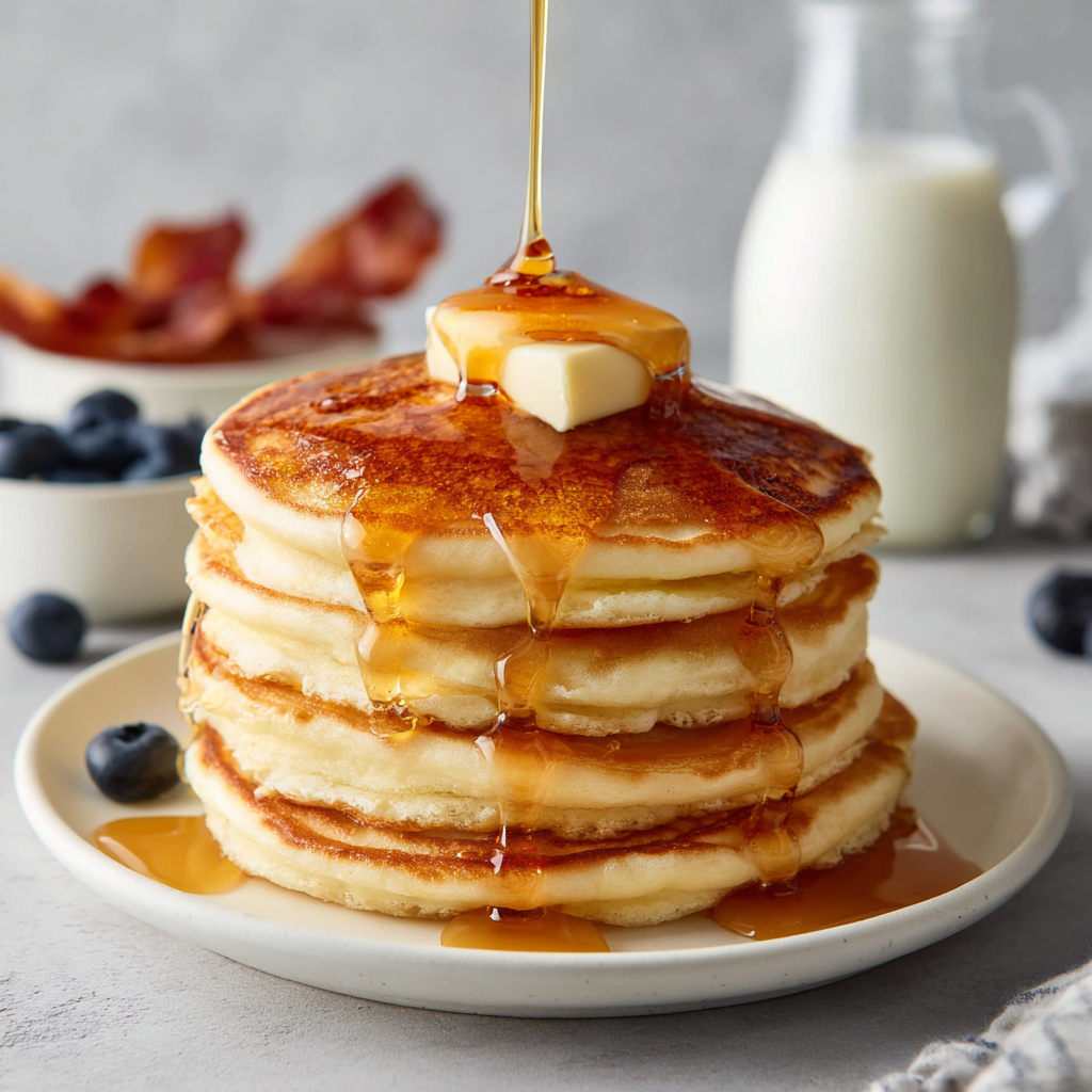 Simple Fluffy Pancakes (Made from Scratch)