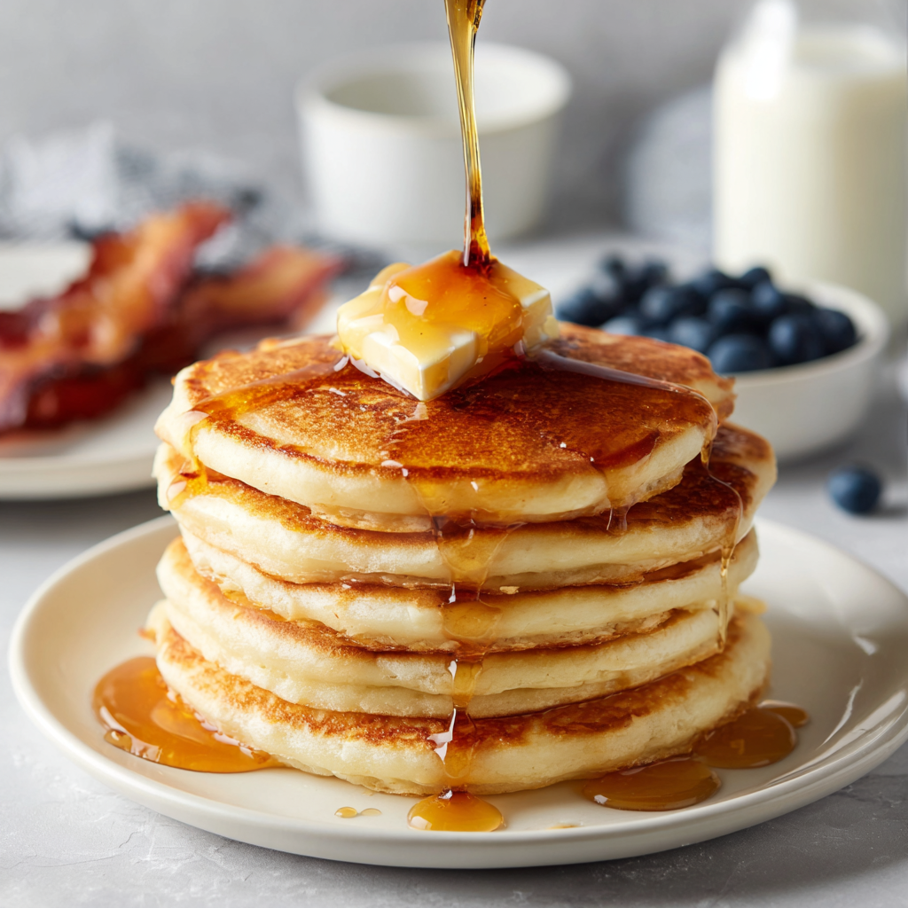 Simple Fluffy Pancakes (Made from Scratch)