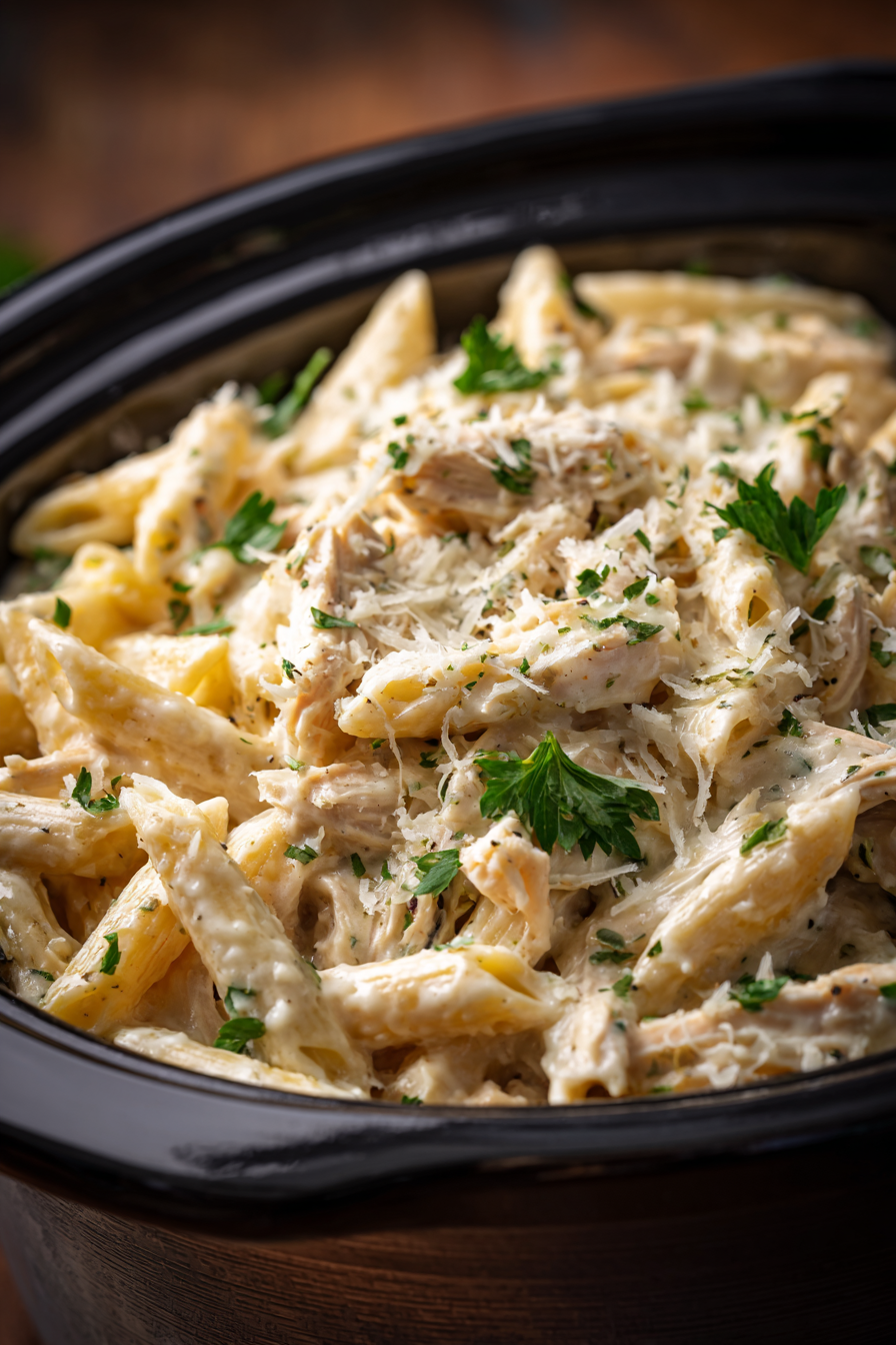 Slow Cooker Chicken Alfredo Recipe You'll Make Again Slow Cooker Chicken Alfredo Recipe You'll Make Again