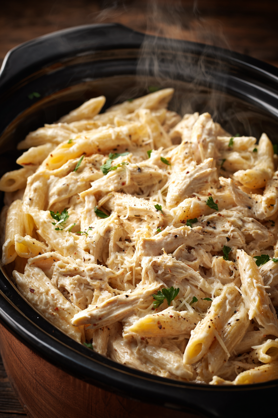 Slow Cooker Chicken Alfredo Recipe You'll Make Again Slow Cooker Chicken Alfredo Recipe You'll Make Again
