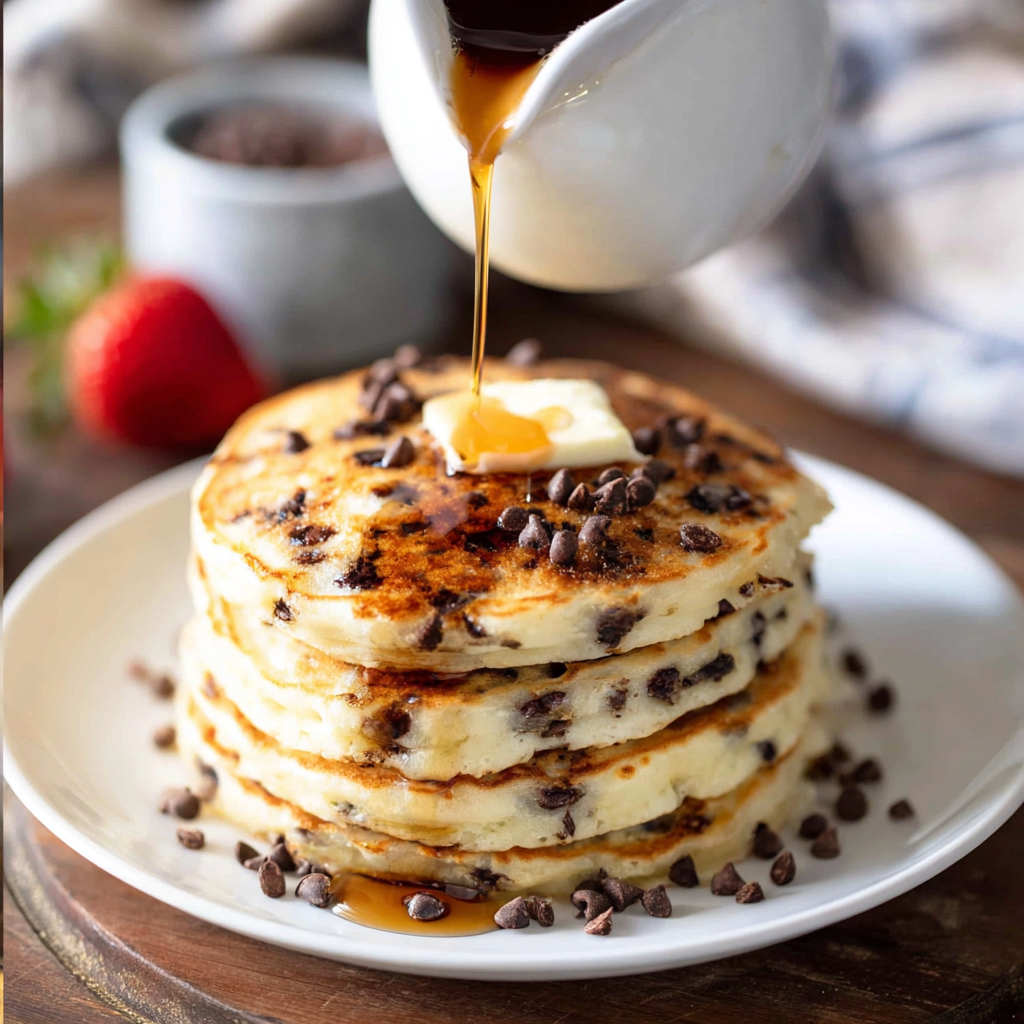 The Perfect Chocolate Chip Pancakes