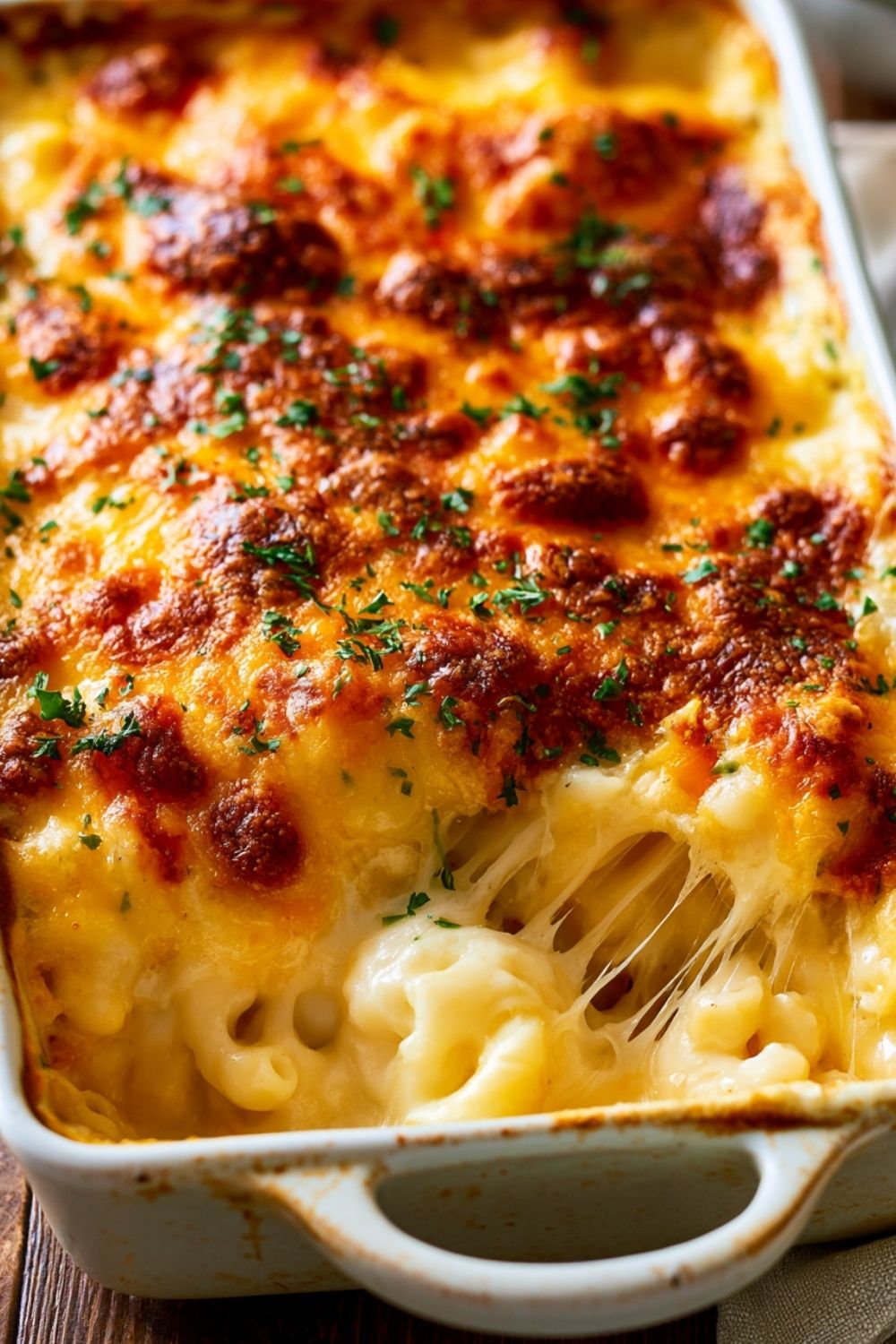 Creamy Three-Cheese Baked Mac and Cheese Creamy Three-Cheese Baked Mac and Cheese