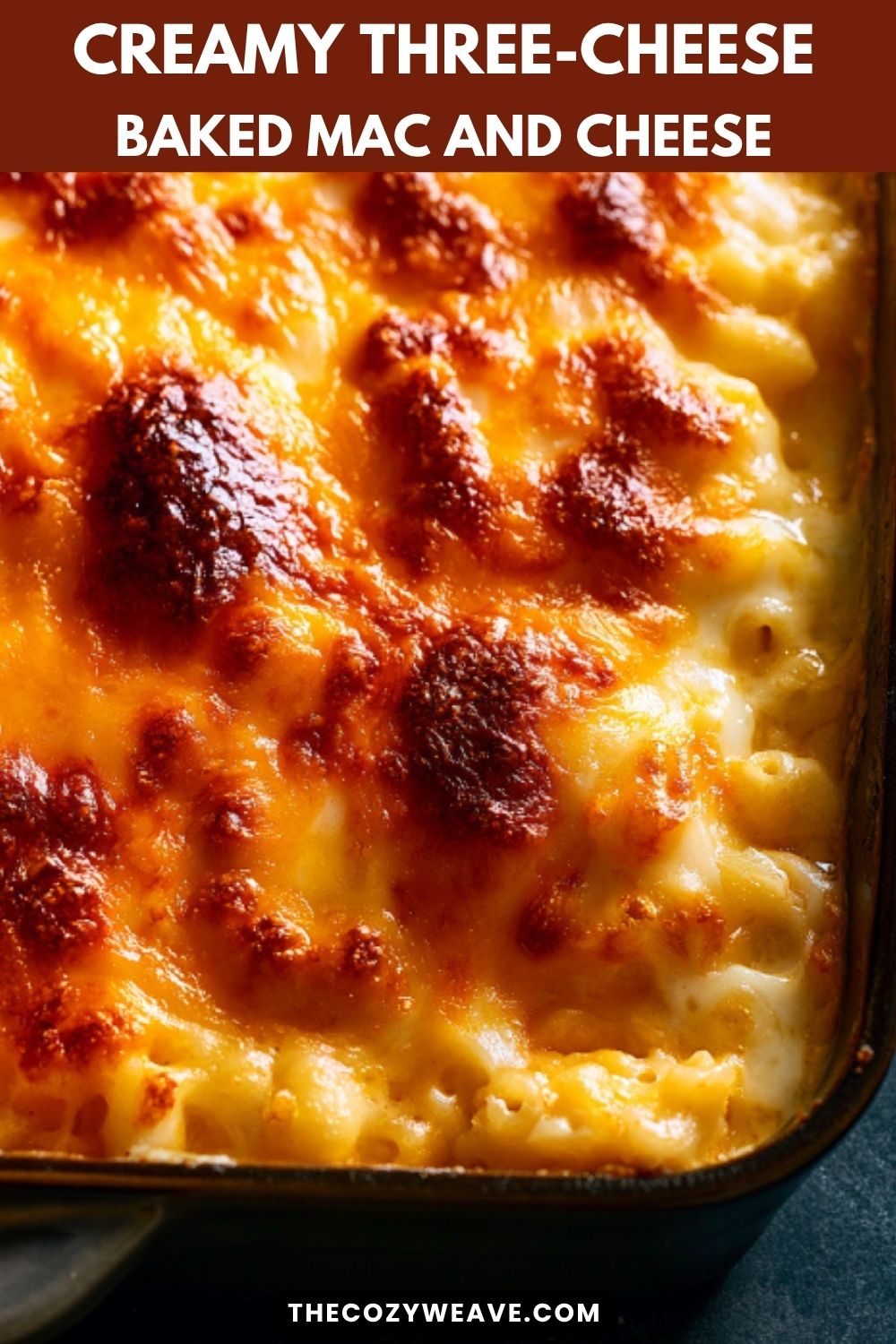 Creamy Three-Cheese Baked Mac and Cheese Creamy Three-Cheese Baked Mac and Cheese