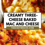 Creamy Three-Cheese Baked Mac and Cheese Creamy Three-Cheese Baked Mac and Cheese