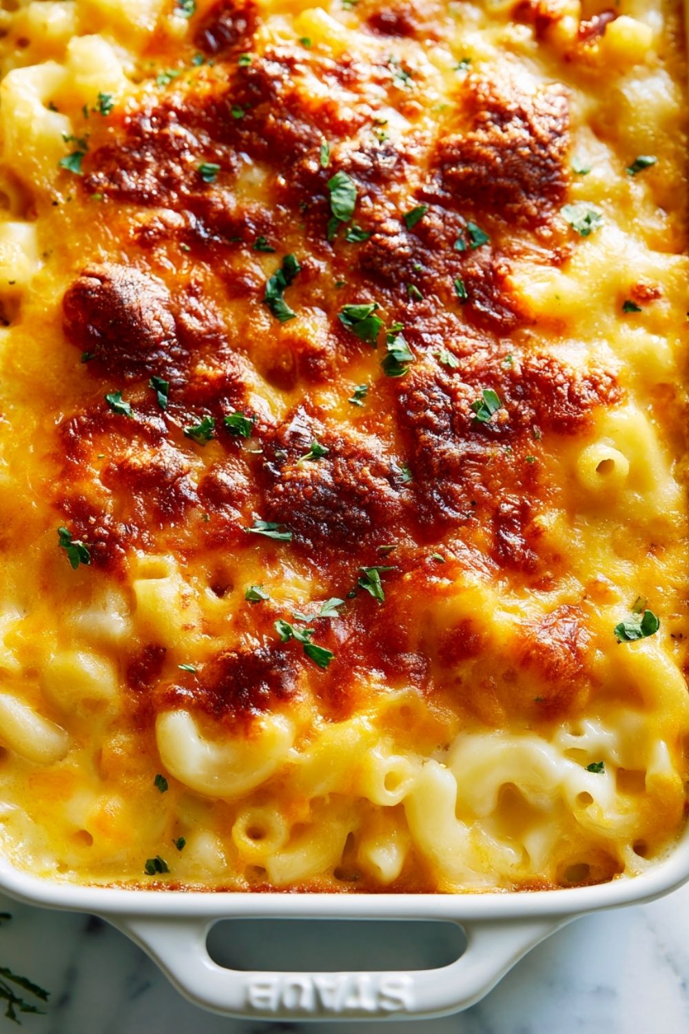 Creamy Three-Cheese Baked Mac and Cheese Creamy Three-Cheese Baked Mac and Cheese