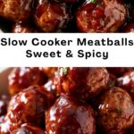 The Best Sweet & Spicy Slow Cooker Meatballs Recipe The Best Sweet & Spicy Slow Cooker Meatballs Recipe