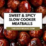 The Best Sweet & Spicy Slow Cooker Meatballs Recipe The Best Sweet & Spicy Slow Cooker Meatballs Recipe