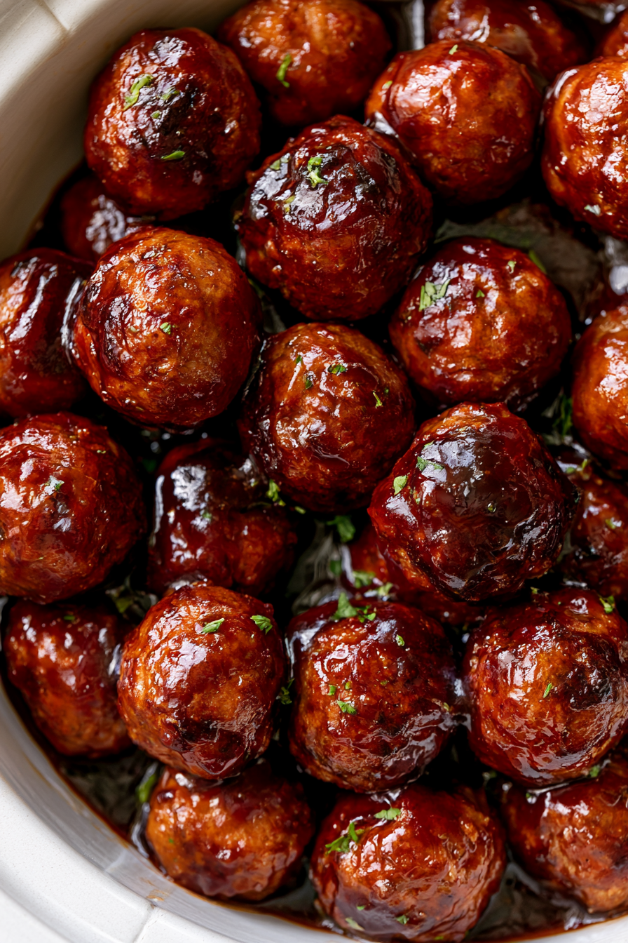 The Best Sweet & Spicy Slow Cooker Meatballs Recipe The Best Sweet & Spicy Slow Cooker Meatballs Recipe