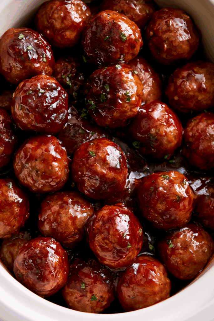 The Best Sweet & Spicy Slow Cooker Meatballs Recipe